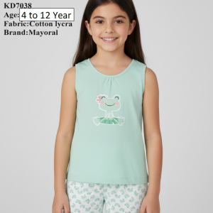 kids sleeveless set kd7038