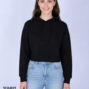 women's crop top hoodie wd4019