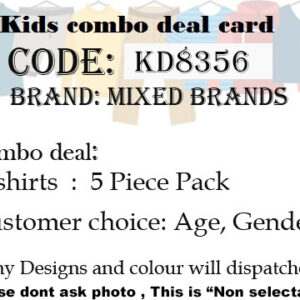 Kids 5 pieces T-Shirt Combo-KD8356