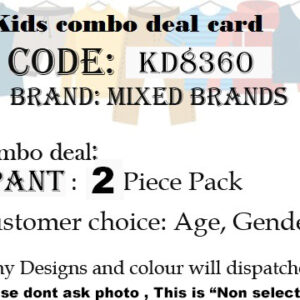 Kids 2 pieces Pant Combo-KD8360